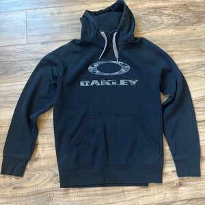 Oakley Dark Gray Logo Hoodie for Men